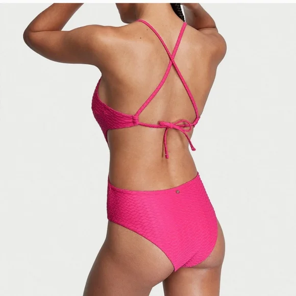 Victoria's Secret Hot Pink One Piece Swimsuit - Picture 2 of 4